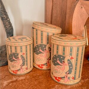 Vintage Decorative Goose Bins (3)
